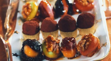 Desserts: Fruits in disguise and chocolate truffles