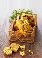 Appetizer easy recipe: Salmon and dill individual savoury cakes