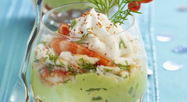 Festive starter recipe: Avocado and shrimp verrines