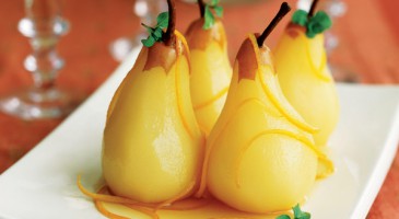Easy dessert recipe: Poached pears with orange