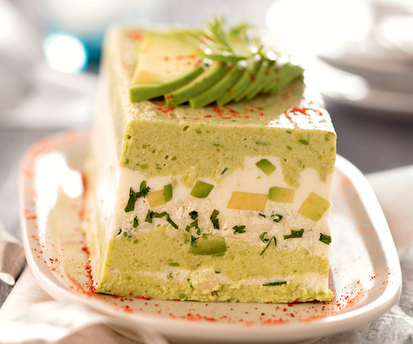 Gourmet recipe Crab and avocado terrine