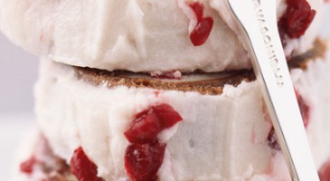 Festive recipe: White chocolate logcake with griotte cherries