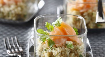 Starter recipe: Quinoa salad with salmon