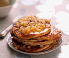 Gourmet recipe: Chestnut flour pancakes with apples