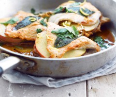 Gourmet recipe: Turkey breast with apple and sage