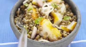 Easy recipe: Smoked fish and lentil salad