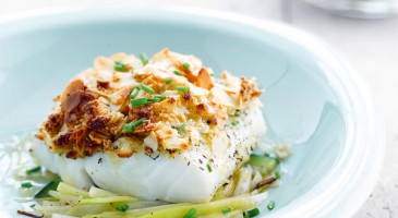 Fish with almond crumble recipe