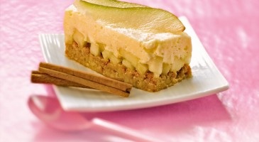 Dessert recipe: Speculoos cheesecake with pears