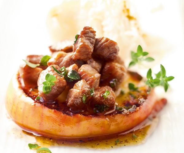 Gourmet recipe Lamb with apples