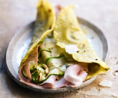 Quick recipe: Wrap ham, grilled zucchini and pesto
