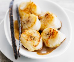 Fish recipe: Seared scallops with vanilla