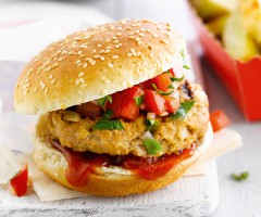 asy recipe: Turkey burger with tomatoes