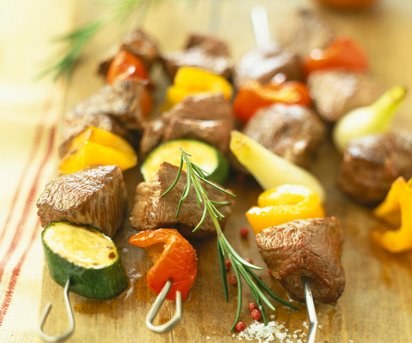 Gourmet recipe Beef skewers