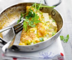 Vegetarian recipe: Tofu omelet
