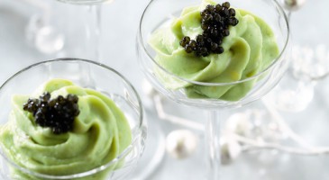 Appetizer recipe: Avocado mousse with roe