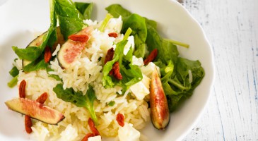 Salad recipe: Basmati rice salad with goji berries, feta and figs