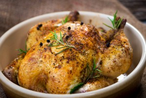 Gourmet recipe: Roast chicken in herb butter