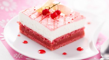 Dessert recipe: Red currant and coconut mousse cake