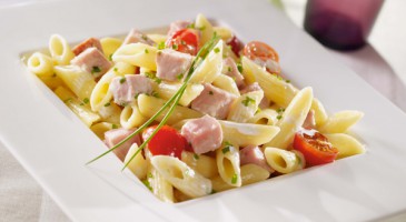 Quick recipe: Penne rigate with braised pork roast and cherry tomatoes