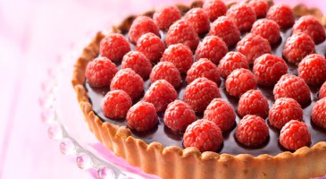 Indulge our decadent chocolate and raspberry tart recipe