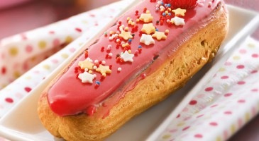 Gourmet recipe: Delicious and delicate raspberry éclairs