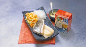 Easy recipe: Sea bass fish in coconut cream