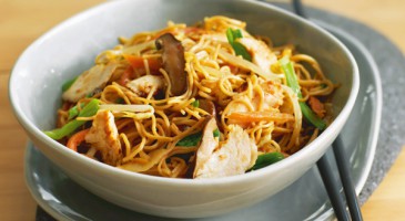 Chinese recipe: Stir-fried pork with noodles