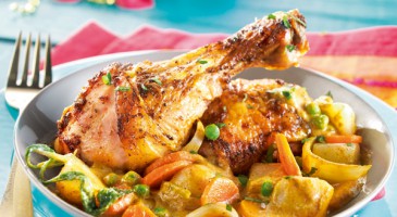Easy dish: Chicken wit creamy vegetables