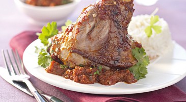 Gourmet recipe: Glazed lamb shank with spices