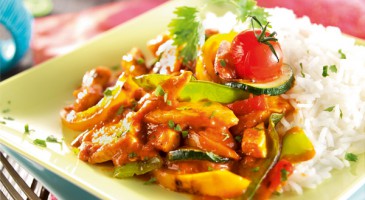 Easy recipe: Tandoori chicken with stir-fry vegetables