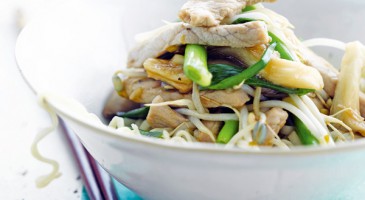 A healthy and delicious pork wok recipe with bean sprouts
