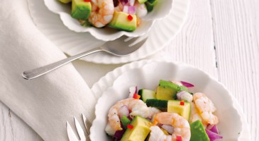 Easy starter: Shrimp and avocado ceviche