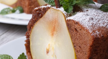 Dessert recipe: Pear and chocolate charlotte cake