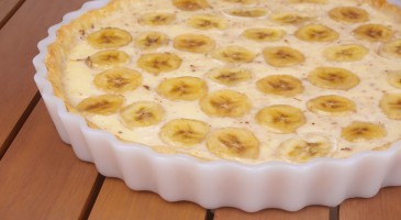 Gourmet recipe: Ganache and banana tart