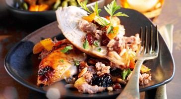 Festive recipe: Roasted capon with dried fruits