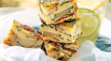Spanish recipe: Zucchini and potato tortilla