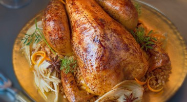 Gourmet recipe: Roast capon with citrus and anise