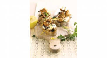 Yummy recipe: Mushroom, mozzarella and lemon zest bruschetta