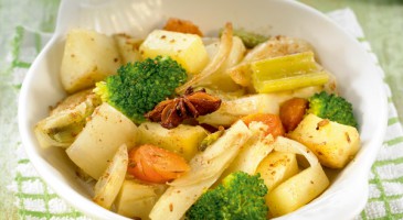 Easy and quick recipe: steamed vegetables