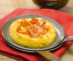 Gourmet recipe: Turkey bacon and potato patties