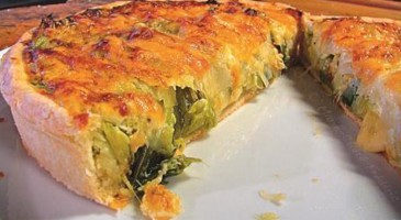 Starter recipe: Comté cheese tart with leeks