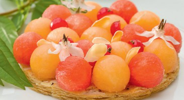 Summer recipe: Cantaloupe and watermelon tartlet