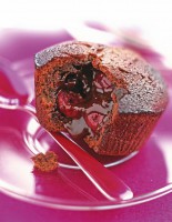 Gourmet recipe: Chocolate fondant with cherries