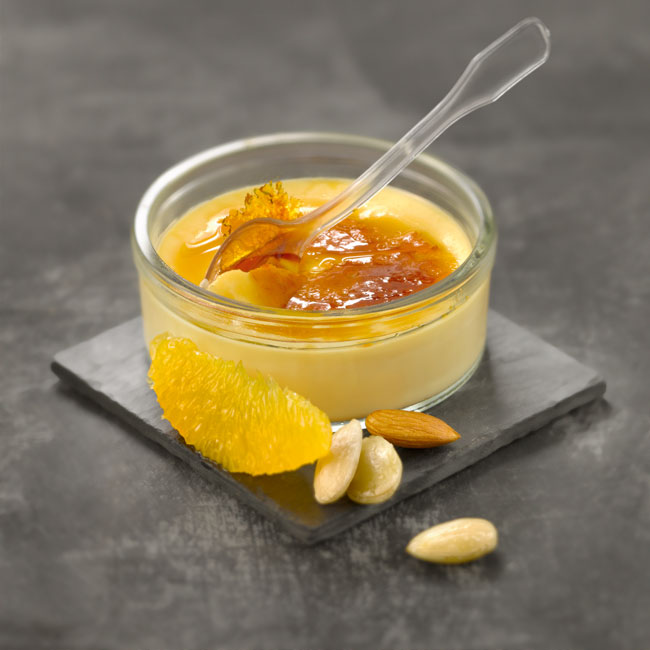 Dessert recipe Orange flower water crème brûlée