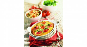 Gourmet recipe: Crab and cherry tomato clafoutis