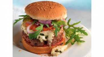 Gourmet recipe: Blue cheese burger