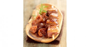 Gourmet recipe: Duck breast skewers with spices figs