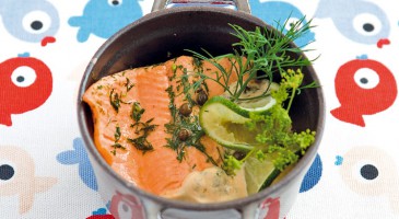 Fish recipe: Marinated salmon, vodka and green pepper