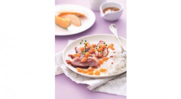 Gourmet recipe: Duck breast with caramelised melons