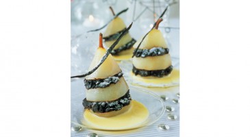 Dessert recipe: Poached pears with chocolate and vanilla